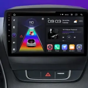 Autonavigacio.hu – Rádió a Hyundai Tucson 2 IX35 -hez 2009 - 2015 között - vezeték nélküli CarPlay és Android Auto, Multimedia System – kép