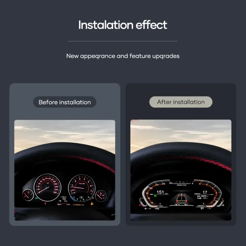 Autonavigacio.hu – BMW 3 és 4 sorozat 12.3 "Virtuális pilótafülke FIS LCD panel 1920x720 CLASTER F30 F31 F34 F32 F33 F36 – kép 2