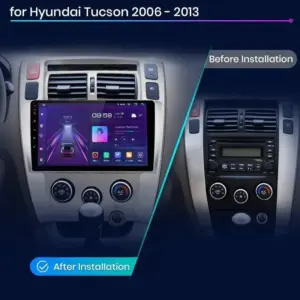 Autonavigacio.hu – Rádió navigáció Hyundai Tucson 2006 - 2013 Carplay Android Auto – kép 2