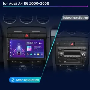 Autonavigacio.hu – Rádió navigáció Audi A4 B6 B7 2000 - 2009 Carplay Android Auto – kép 2