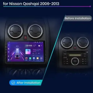 Autonavigacio.hu – Rádió navigáció Nissan Qashqai J10 2006 - 2013 Android Auto Carplay – kép 2