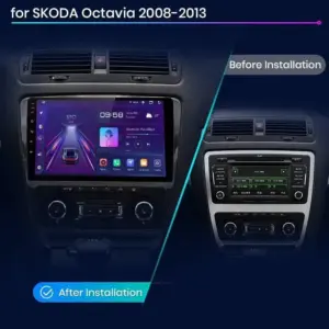 Autonavigacio.hu – Rádió navigációs skoda octavia 2 A5, 2006 - 2013 Android Auto Carplay – kép 2