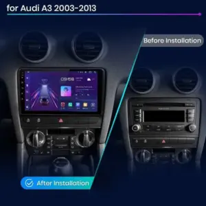 Autonavigacio.hu – Rádió navigáció Audi A3 8p 2003 - 2013 Android Auto Carplay – kép 2