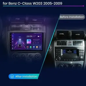 Autonavigacio.hu – Rádiónavigáció Mercedes Benz c W203 facelift 2005-2009 Android auto Carplay – kép 2
