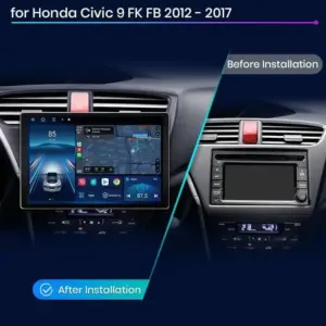 Autonavigacio.hu – Rádió navigáció Honda Civic 9 2012 - 2017 Carplay Android Auto – kép 2