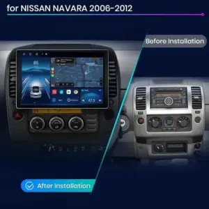 Autonavigacio.hu – Rádió navigáció Nissan Navara 2006 - 2012 - Carplay Android Auto – kép 2