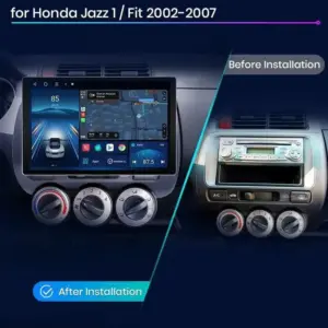 Autonavigacio.hu – Rádió navigáció Honda Fit Jazz City 2002 - 2007 Carplay Android Auto – kép 2