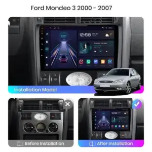 Autonavigacio.hu – Rádió navigáció Ford Mondeo 3 2000-2007 között Android Auto Carplay – kép 2