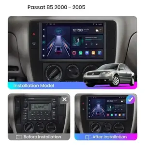 Autonavigacio.hu – Navigációs Radio Passat B5 2000-2005 Android Auto Carplay – kép 2