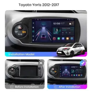 Autonavigacio.hu – Navigációs rádió Toyota Yaris 2012-2017 Android Auto Carplay – kép 2