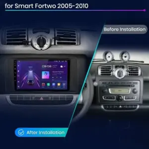 Autonavigacio.hu – Rádió navigáció Smart Forwo 2005 - 2010 Android Auto GPS Carplay – kép 2