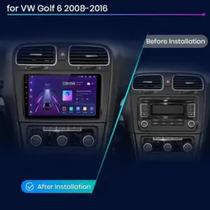 Autonavigacio.hu – Rádió navigáció VW Volkswagen Golf 6 2008-2016 Android Auto Carplay – kép 2