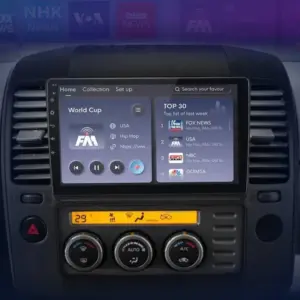 Autonavigacio.hu – Navigációs rádió Nissan Navara 2006-2012 Android Auto Carplay – kép 3
