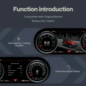 Autonavigacio.hu – 12,3 hüvelykes digitális virtuális FIS műszerfal a Jeep Wrangler 2011-2017-hez – kép 4