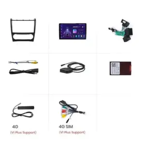 Autonavigacio.hu – Rádiónavigáció Mercedes Benz c W203 facelift 2005-2009 Android auto Carplay – kép 8