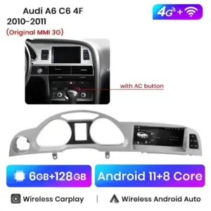 Autonavigacio.hu – Rádió navigáció Audi A6 C6 2005-2011 Carplay Android Auto – kép 8