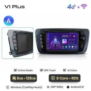 Autonavigacio.hu – Rádió navigációs ülés Ibiza 2009 - 2013 - 2013 Carplay Android Auto – kép 9