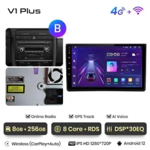 Autonavigacio.hu – Rádió navigáció Audi A4 B6 B7 2000 - 2009 Carplay Android Auto – kép 9