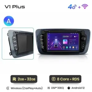 Autonavigacio.hu – Rádió navigációs ülés Ibiza 2009 - 2013 - 2013 Carplay Android Auto – kép 10