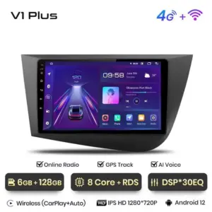 Autonavigacio.hu – Rádió navigációs ülés Leon MK2 2005-2012 Carplay Android Auto – kép 10