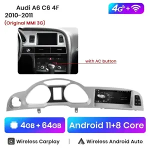 Autonavigacio.hu – Rádió navigáció Audi A6 C6 2005-2011 Carplay Android Auto – kép 10
