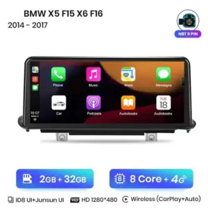 Autonavigacio.hu – Rádió navigáció BMW X5 F15 X6 F16 2014-2017 CarPlay Android Auto – kép 10