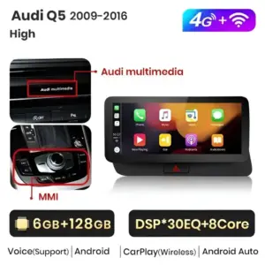 Autonavigacio.hu – Rádió navigáció Audi Q5 2009-2016 10.25 "Android Auto Carplay – kép 10