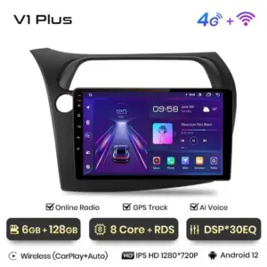 Autonavigacio.hu – Rádió navigáció Honda Civic Hatchback 2005-2011 Android Auto Carplay – kép 10