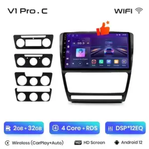 Autonavigacio.hu – Rádió navigációs skoda octavia 2 A5, 2006 - 2013 Android Auto Carplay – kép 11