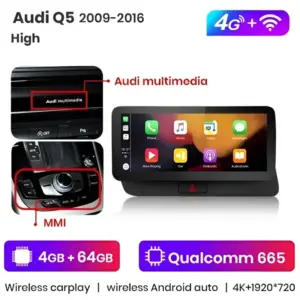 Autonavigacio.hu – Rádió navigáció Audi Q5 2009-2016 10.25 "Android Auto Carplay – kép 11