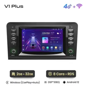 Autonavigacio.hu – Rádiónavigáció Mercedes Benz ml w164 gl x164 android auto carplay – kép 11