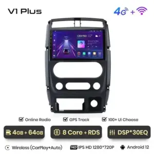 Autonavigacio.hu – Rádió navigáció Suzuki Jimny 3 2005 - 2019 Carplay Android Auto – kép 12