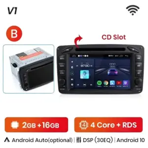Autonavigacio.hu – Rádiónavigáció Mercedes Benz Clk w209 w203 w463 w208 Carplay Android Auto – kép 12