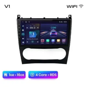 Autonavigacio.hu – Rádiónavigáció Mercedes Benz c W203 facelift 2005-2009 Android auto Carplay – kép 12