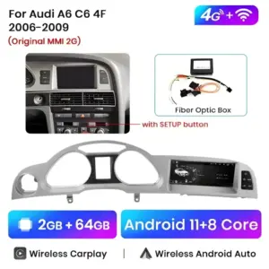 Autonavigacio.hu – Rádió navigáció Audi A6 C6 2005-2011 Carplay Android Auto – kép 12