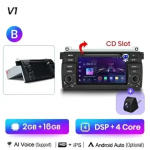 Autonavigacio.hu – Rádió navigáció BMW 3 E46 CarPlay Android Auto – kép 13