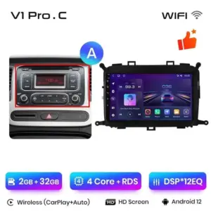 Autonavigacio.hu – Rádió navigáció Kia Carens 2013 - 2018 Carplay Android Auto – kép 13