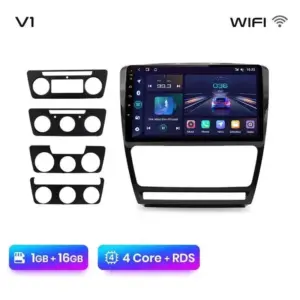 Autonavigacio.hu – Rádió navigációs skoda octavia 2 A5, 2006 - 2013 Android Auto Carplay – kép 13