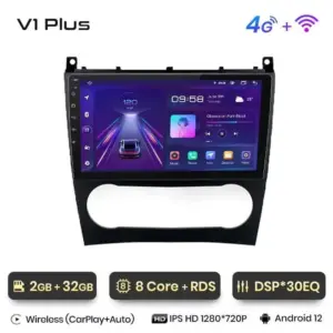 Autonavigacio.hu – Rádiónavigáció Mercedes Benz c W203 facelift 2005-2009 Android auto Carplay – kép 13