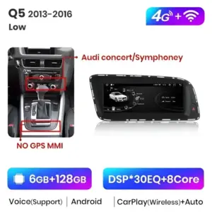 Autonavigacio.hu – Rádió navigáció Audi Q5 2009-2016 Carplay Android Auto – kép 13