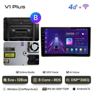 Autonavigacio.hu – Rádió navigáció Audi A4 B6 B7 2000 - 2009 Carplay Android Auto – kép 14