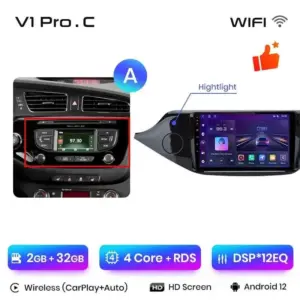 Autonavigacio.hu – Rádió navigáció Kia Ceed 2012 - 2018 Carplay Android Auto – kép 14