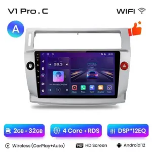 Autonavigacio.hu – Rádió navigáció Citroen C4 2004 - 2009 Android Auto Carplay – kép 14