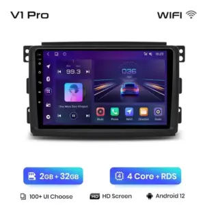 Autonavigacio.hu – Rádió navigáció Smart Forwo 2005 - 2010 Android Auto GPS Carplay – kép 14