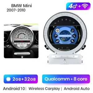 Autonavigacio.hu – Rádió navigáció BMW Mini Cooper R56 R60, 2007-2013, Carplay Android Auto – kép 14