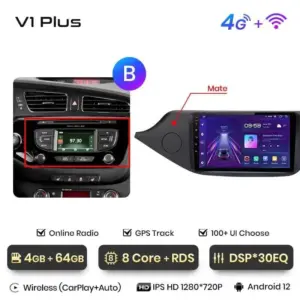 Autonavigacio.hu – Rádió navigáció Kia Ceed 2012 - 2018 Carplay Android Auto – kép 15