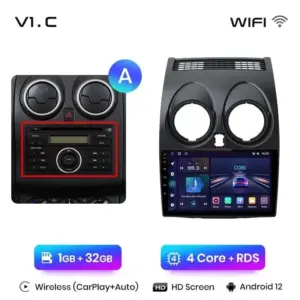 Autonavigacio.hu – Rádió navigáció Nissan Qashqai J10 2006 - 2013 Android Auto Carplay – kép 15