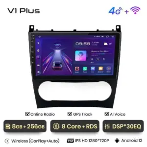 Autonavigacio.hu – Rádiónavigáció Mercedes Benz c W203 facelift 2005-2009 Android auto Carplay – kép 15