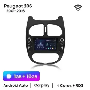 Autonavigacio.hu – Rádió navigáció Peugeot 206 206CC 206SW 2001-2016 Android Auto Carplay – kép 15