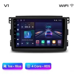 Autonavigacio.hu – Rádió navigáció Smart Forwo 2005 - 2010 Android Auto GPS Carplay – kép 15